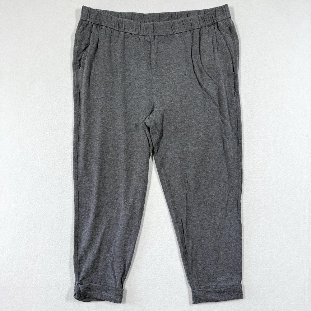 Eileen Fisher Pants Womens Large Tencel Stretch Cropped Jogger Lounge‎ Pull On